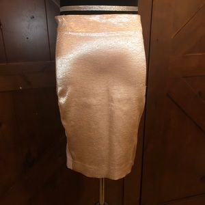 Powder pink ruched back skirt